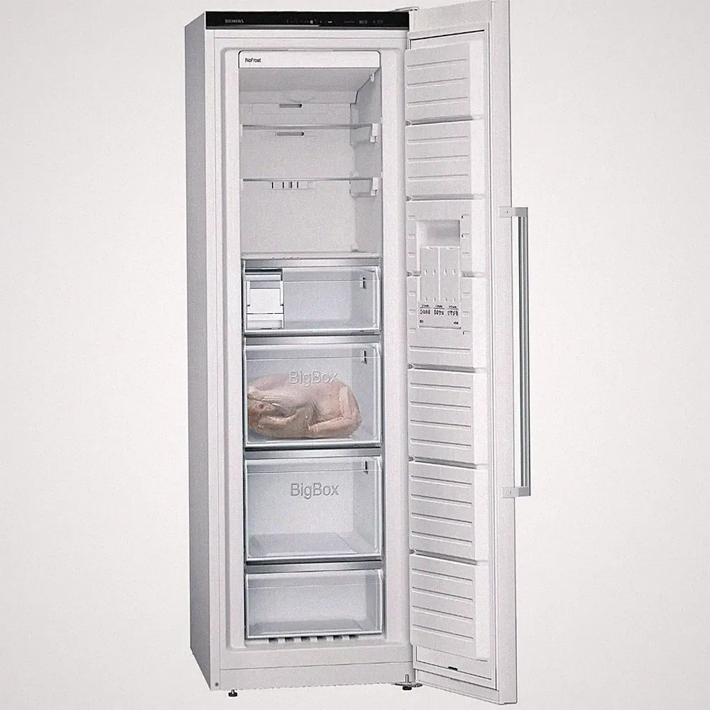 SIEMENS iQ500 GS36NAWEP Stand Gefrierschrank 186x60cm weiß, EEK E, noFrost, LED