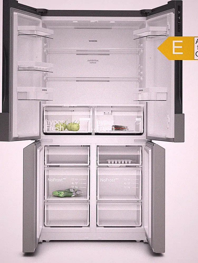 Siemens KF96NVPEA French Door Kühl-Gefrierkombi 605L NoFrost Edelstahl