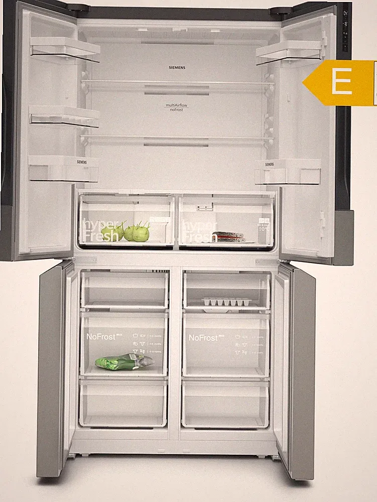 Siemens KF96NVPEA French Door Kühl-Gefrierkombi 605L NoFrost Edelstahl