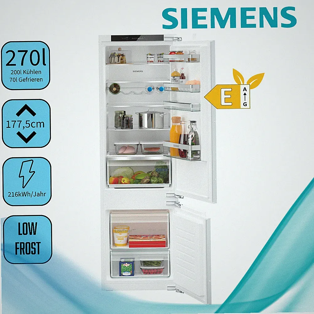 Siemens KI87VVFE1 iQ300 Einbau Kühl-Gefrier-Kombination