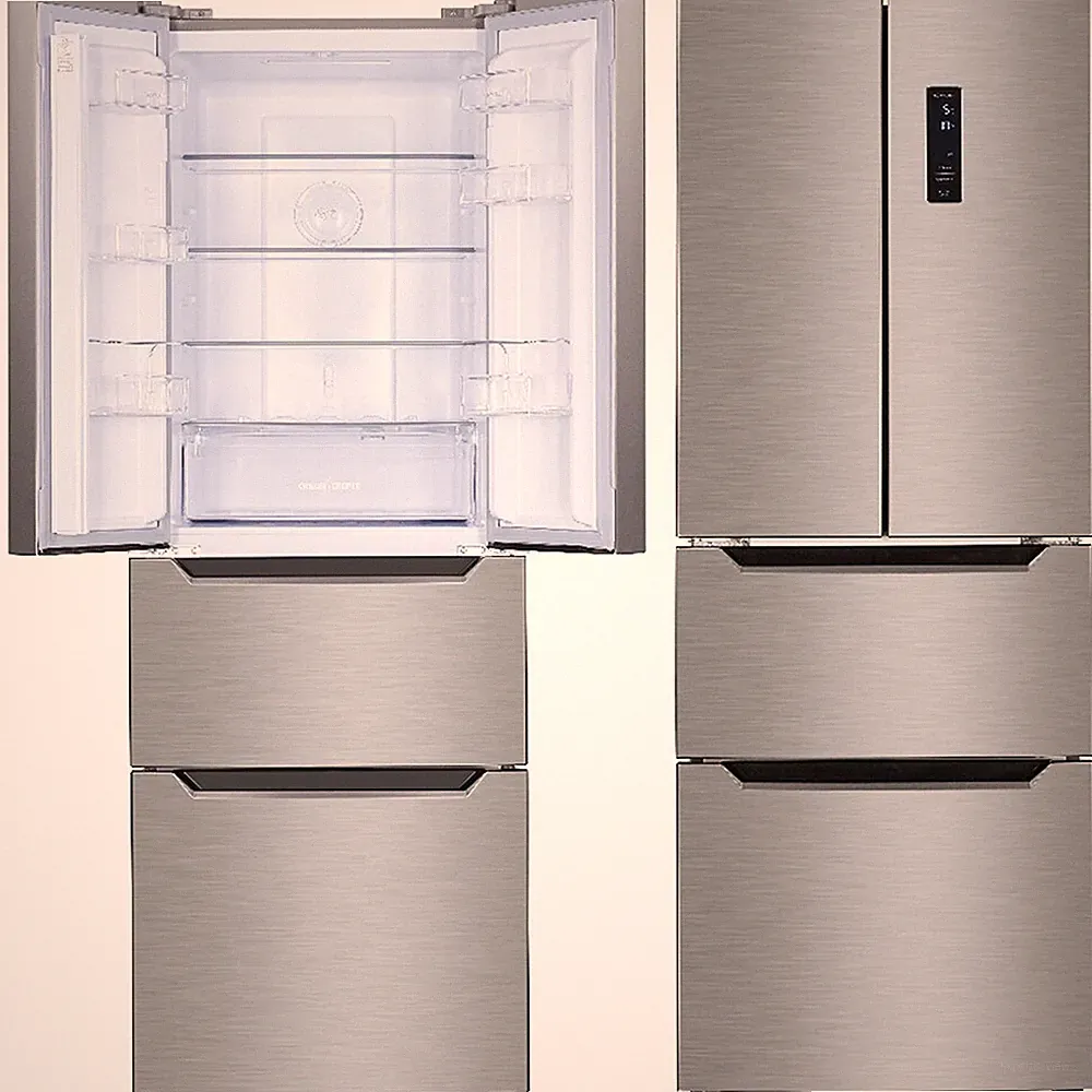 WOLKENSTEIN Kühl-Gefrierkombination NoFrost Kühlschrank FD351.4NF IX EEK: E